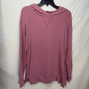 ANDREE BY UNIT Mauve Lightweight Hoodie Shirt Size 1X